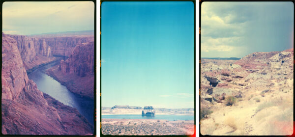 Arizona Utah Border Print Set - Framed