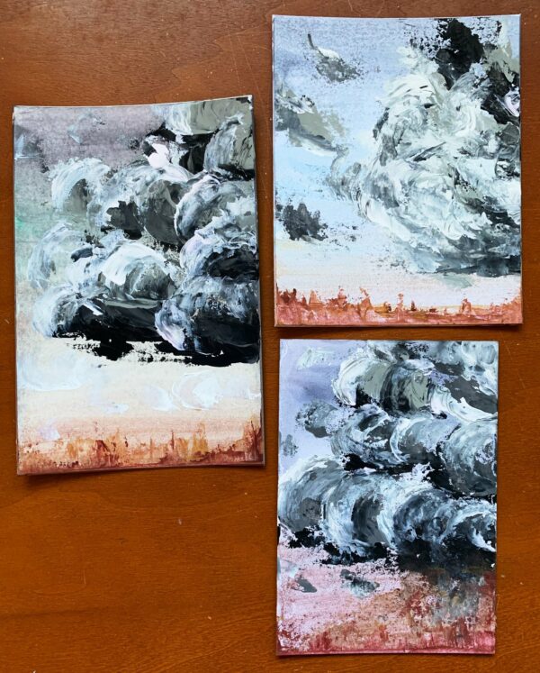Stormy Desert Paintings