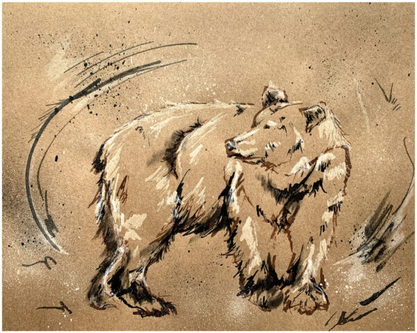 Kraft Bear Print