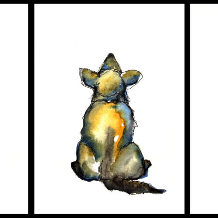 Watercolor Dogs - Framed
